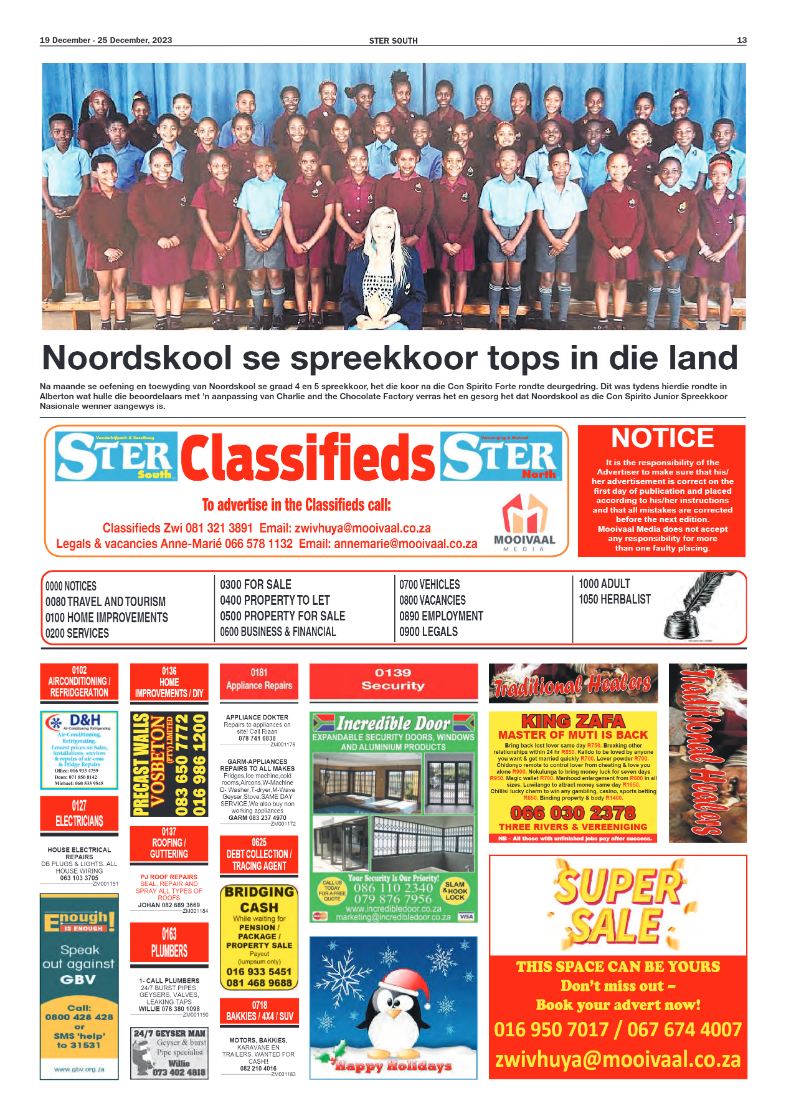 STER SOUTH 19 December – 25 December, 2023 page 13