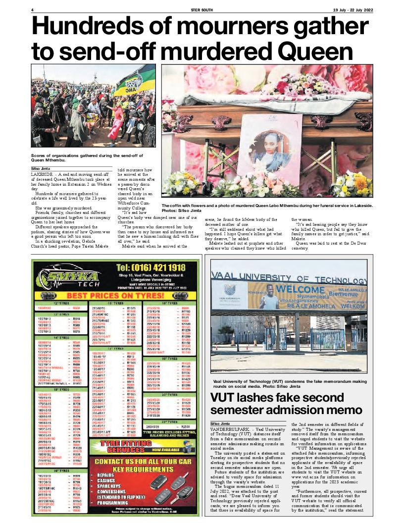 STER SOUTH 19 July – 22 July 2022 page 2