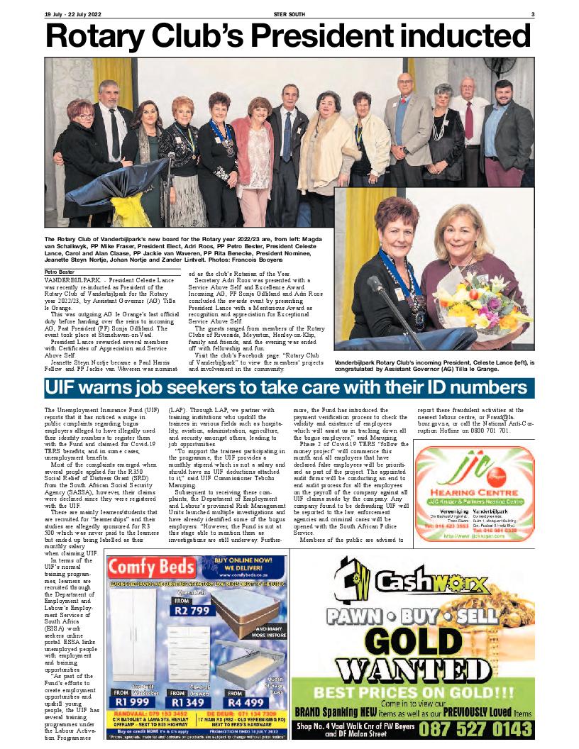 STER SOUTH 19 July – 22 July 2022 page 3