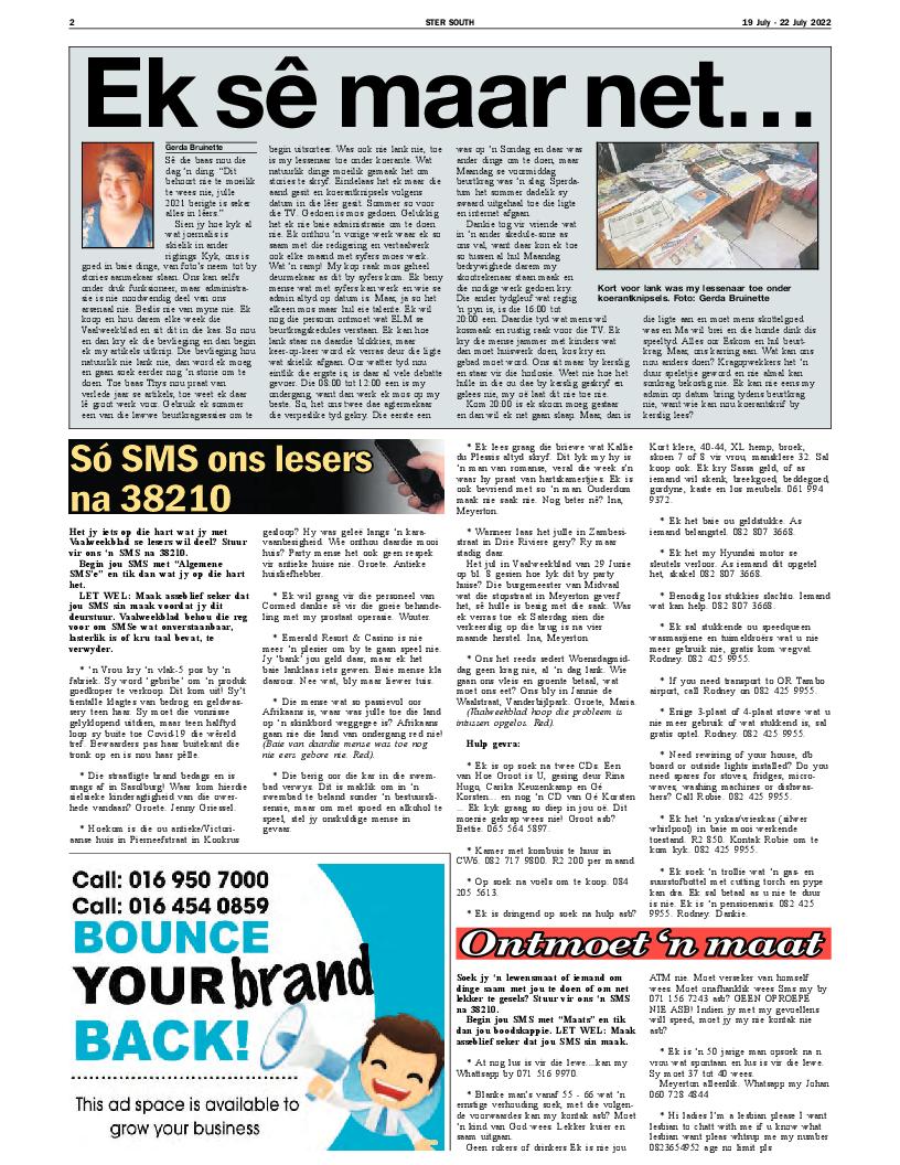 STER SOUTH 19 July – 22 July 2022 page 4