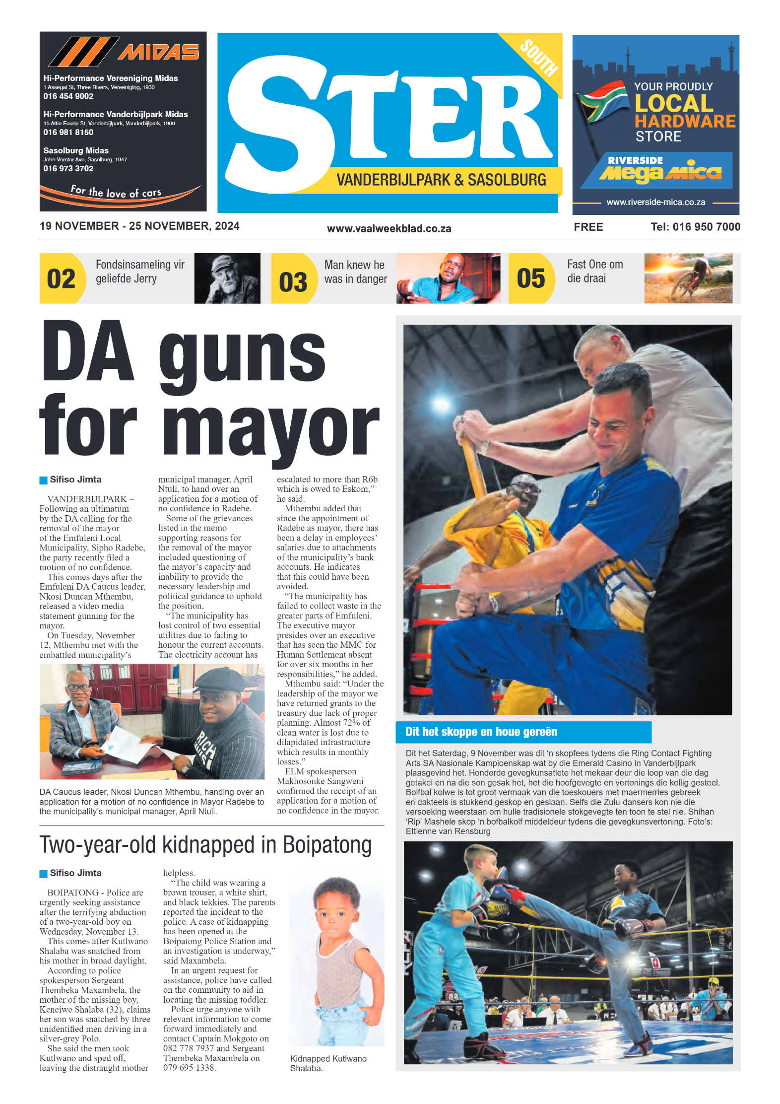STER SOUTH 19 NOVEMBER – 25 NOVEMBER, 2024 page 1