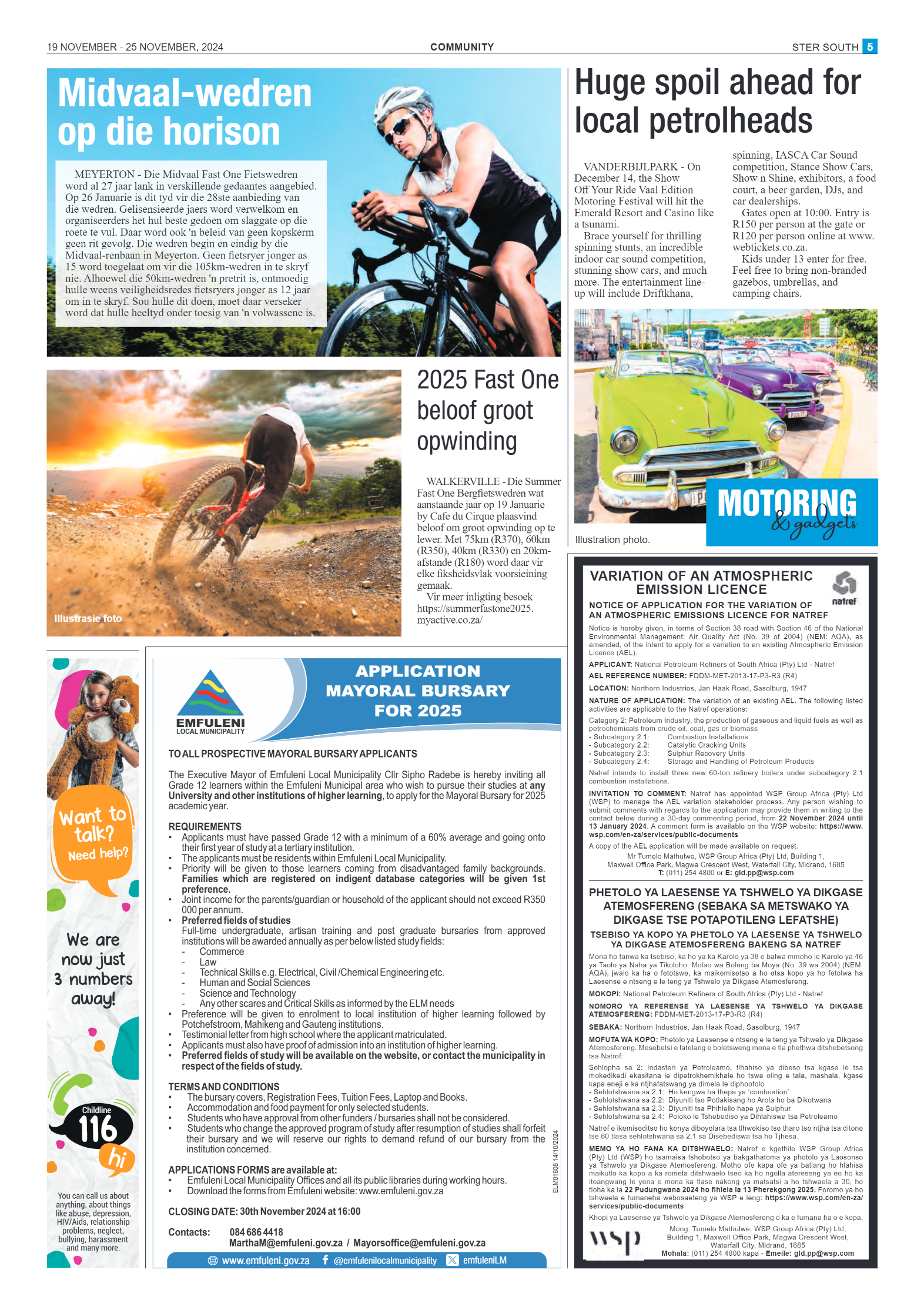 STER SOUTH 19 NOVEMBER – 25 NOVEMBER, 2024 page 5