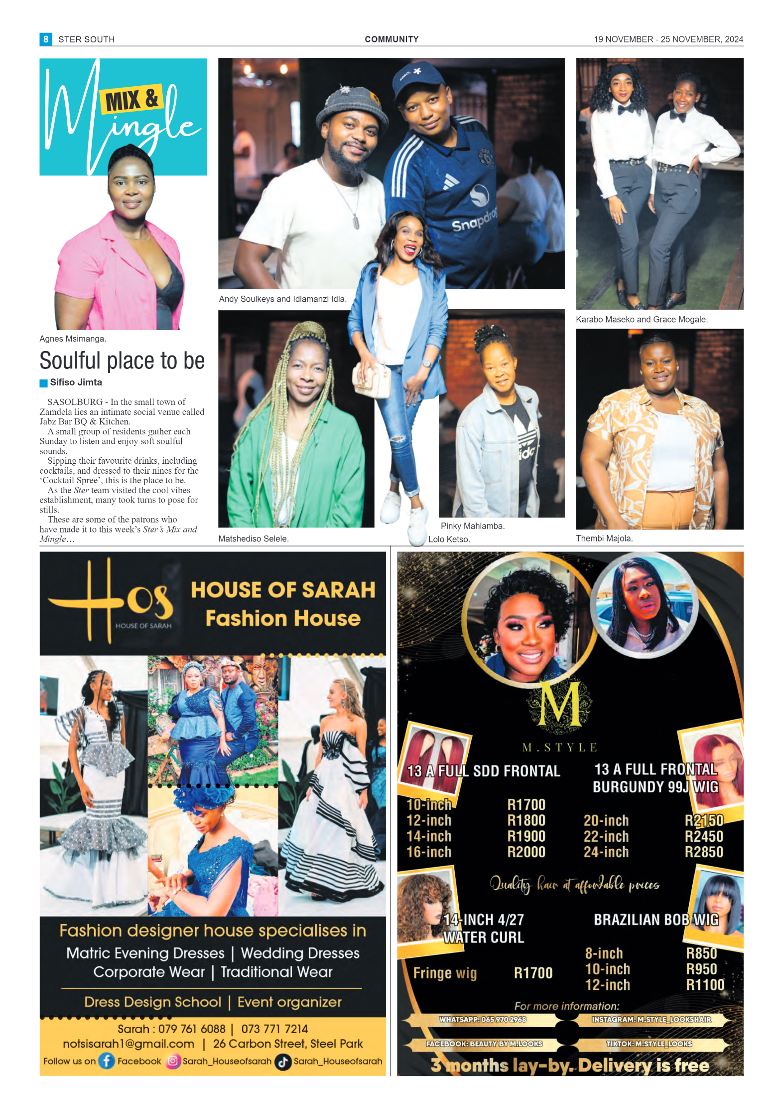 STER SOUTH 19 NOVEMBER – 25 NOVEMBER, 2024 page 8