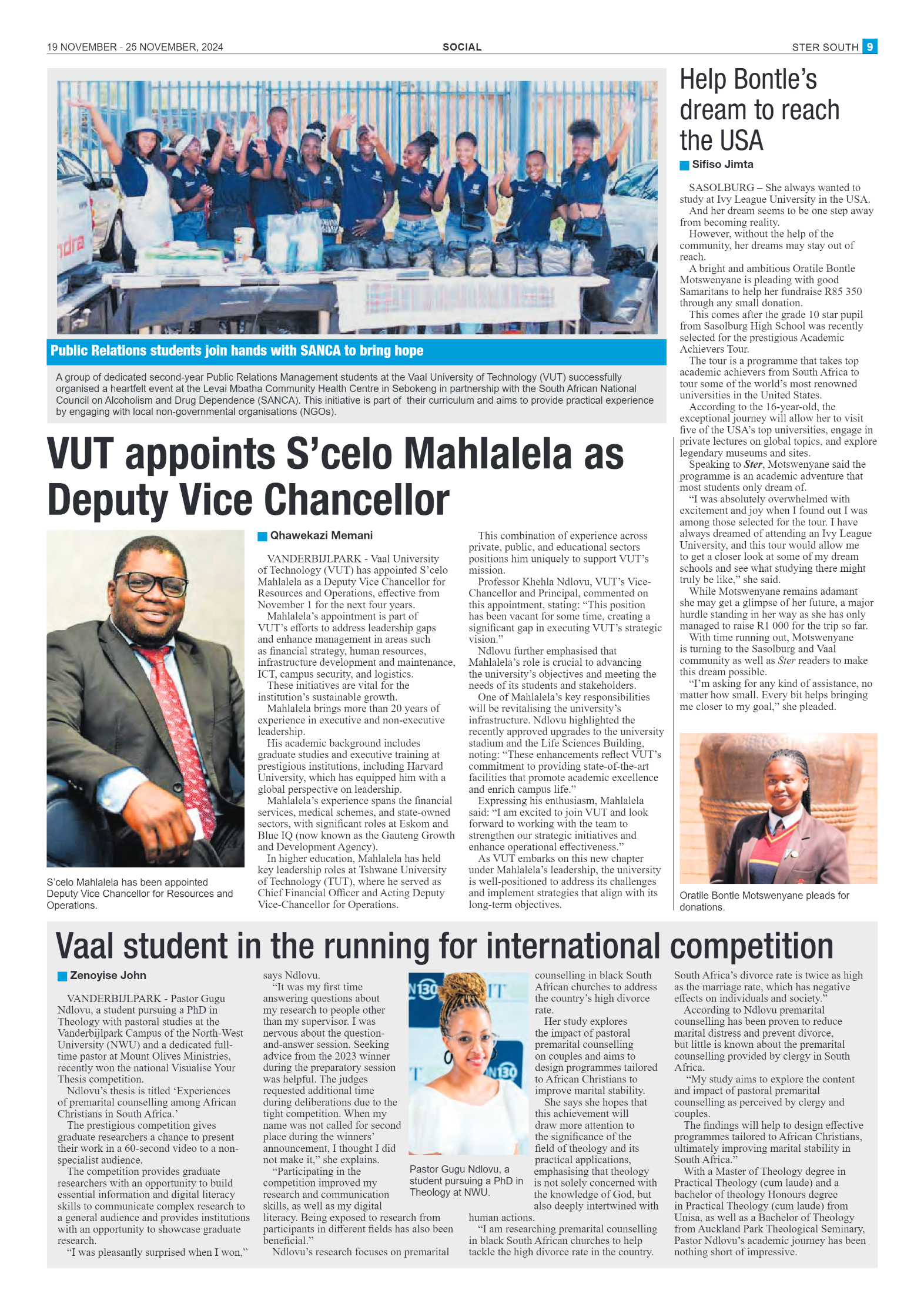 STER SOUTH 19 NOVEMBER – 25 NOVEMBER, 2024 page 9