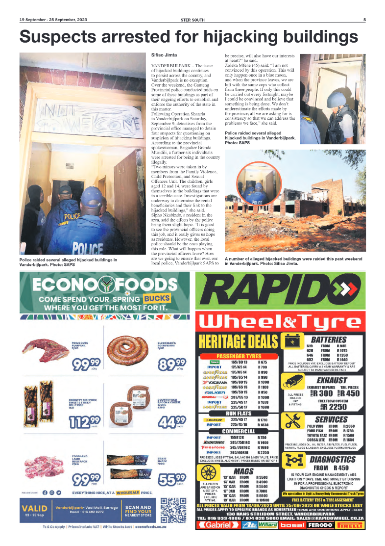 STER SOUTH 19 September – 25 September, 2023 page 5