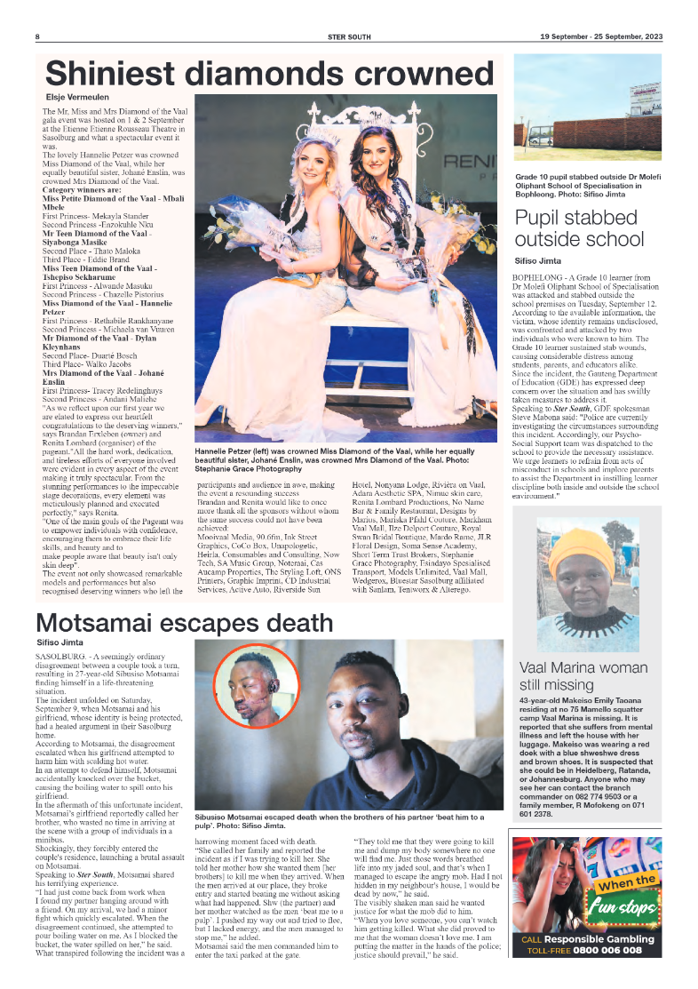 STER SOUTH 19 September – 25 September, 2023 page 8