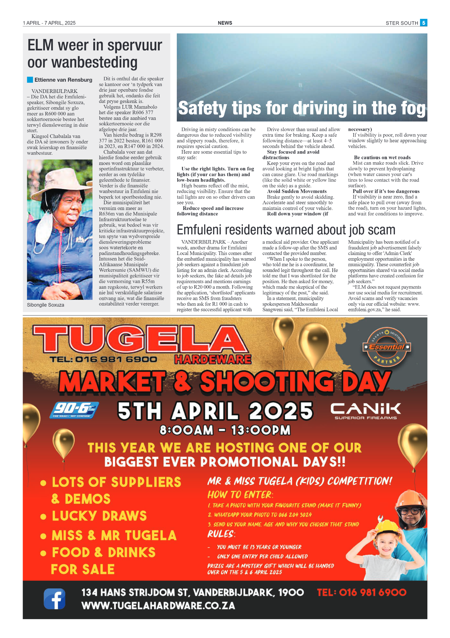 STER SOUTH 1 APRIL – 7 APRIL, 2025 page 5