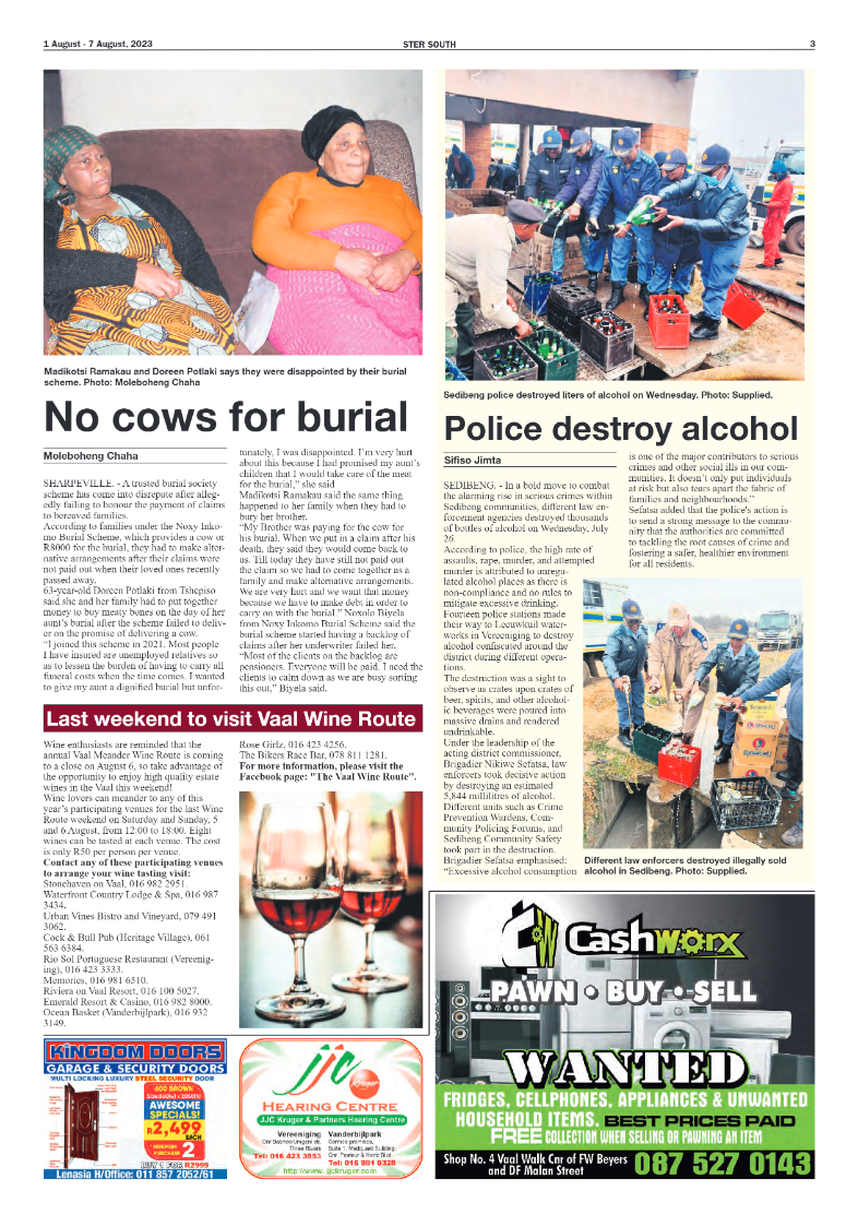 STER SOUTH 1 August – 7 August, 2023 page 3