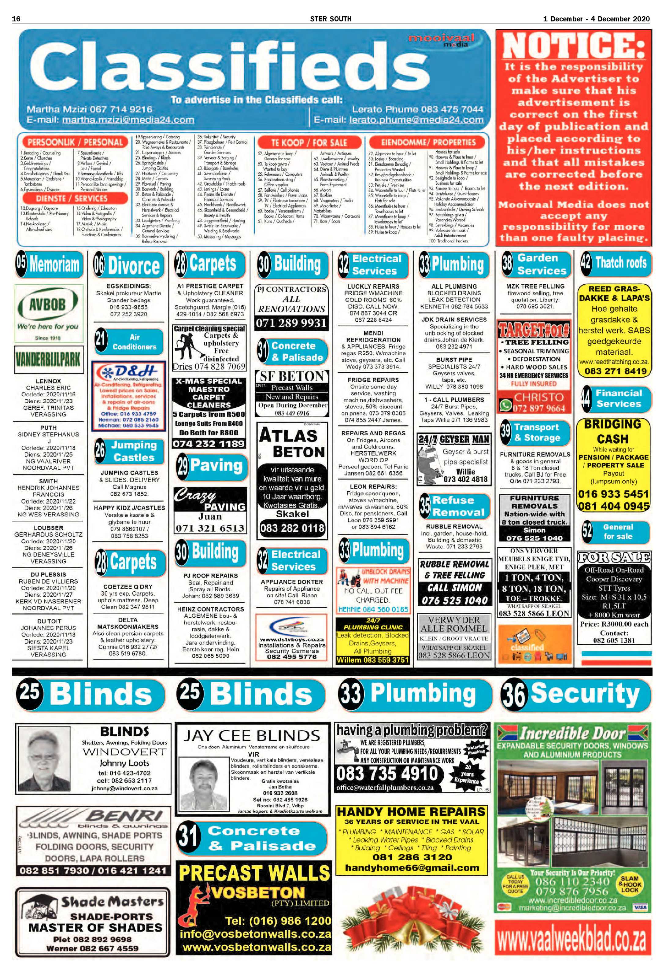 STER SOUTH 1 December – 4 December 2020 page 16