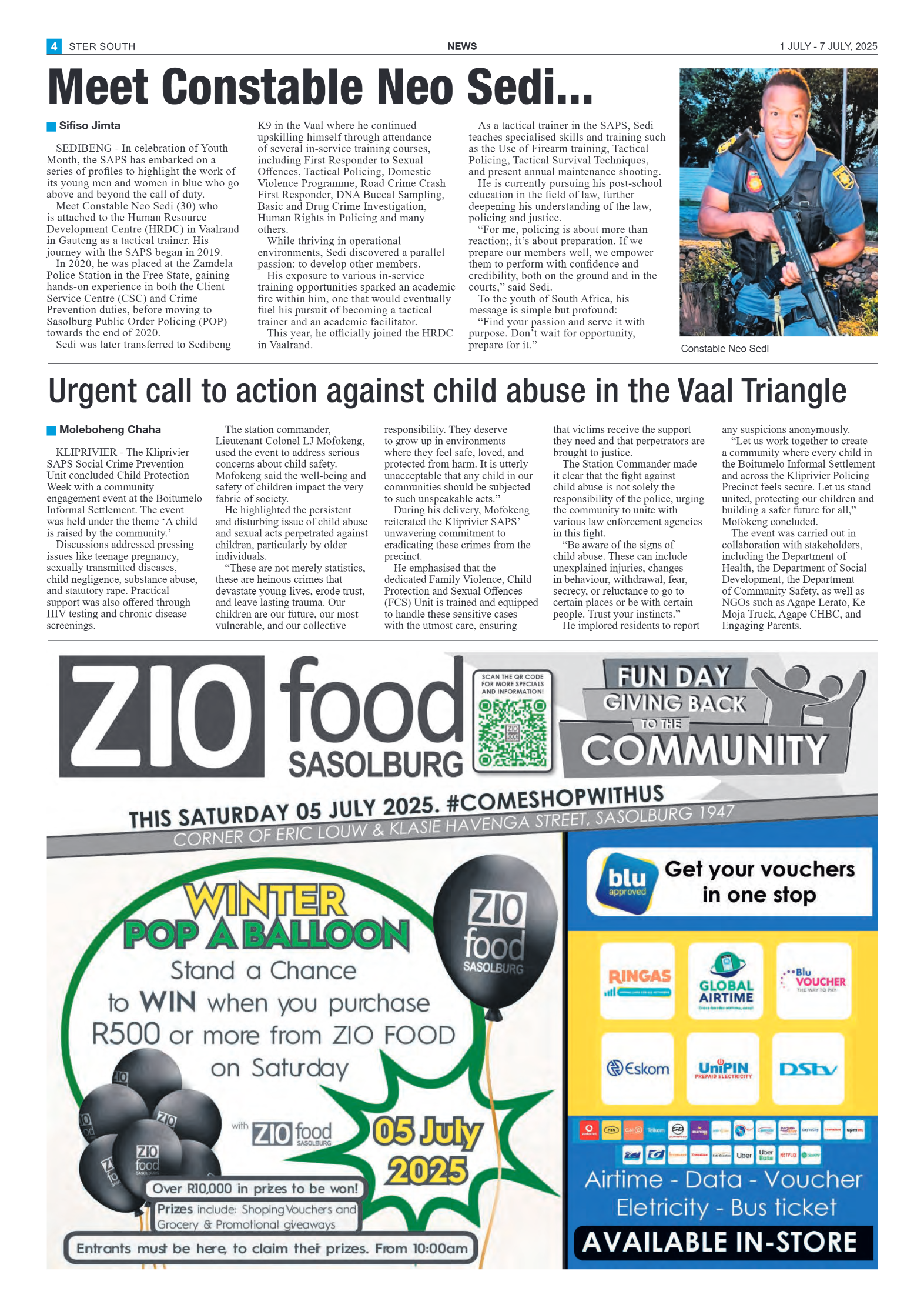 STER SOUTH 1 JULY – 7 JULY, 2025 page 4