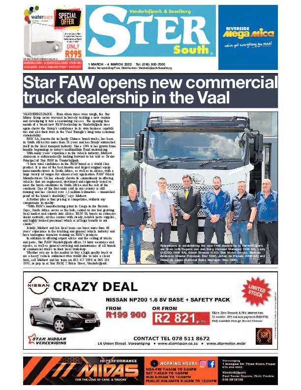 STER SOUTH 1 March – 4 March 2022 page 1