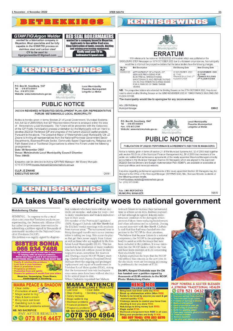 STER SOUTH 1 November – 4 November 2022 page 11