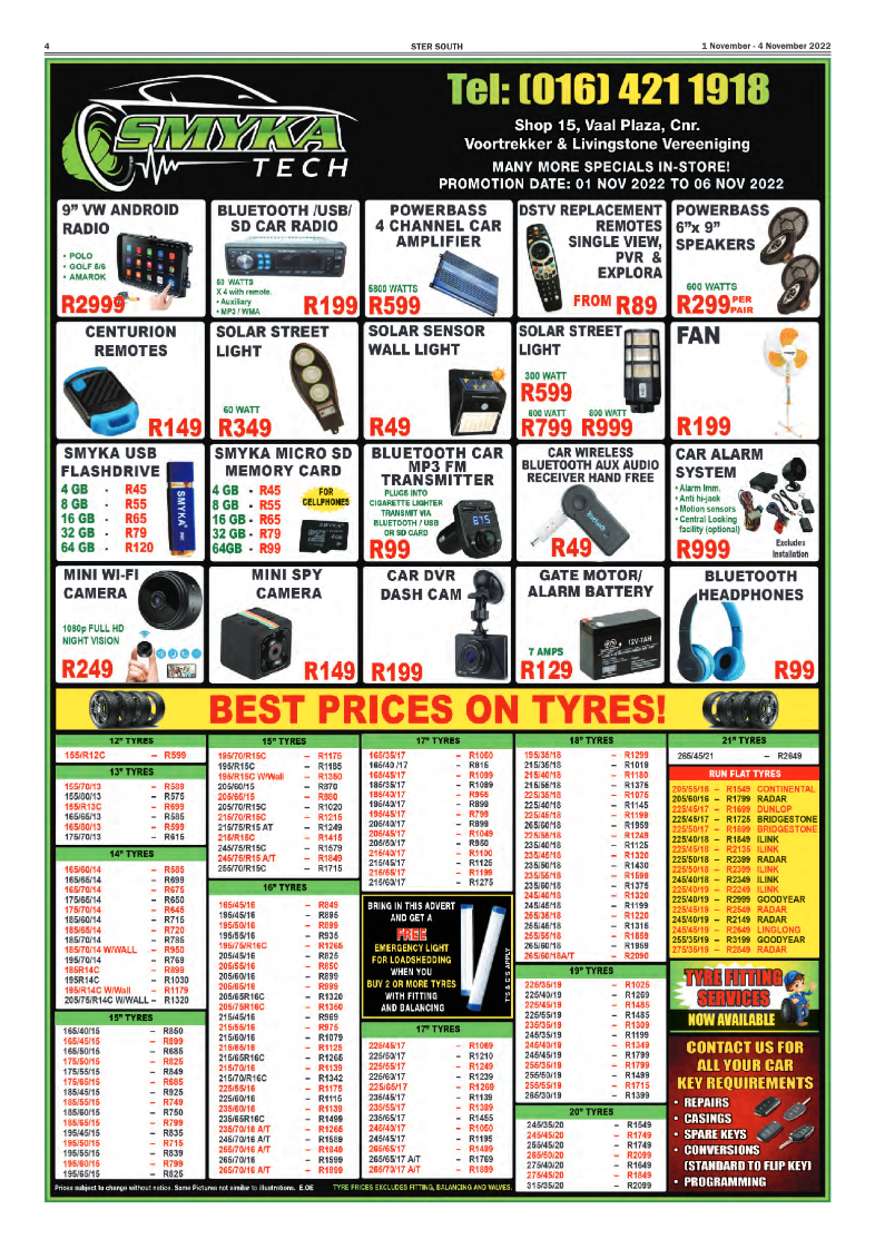 STER SOUTH 1 November – 4 November 2022 page 4