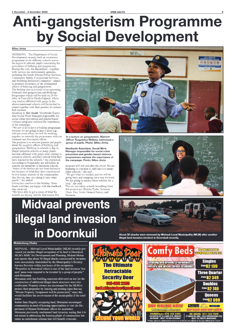 STER SOUTH 1 November – 4 November 2022 page 5