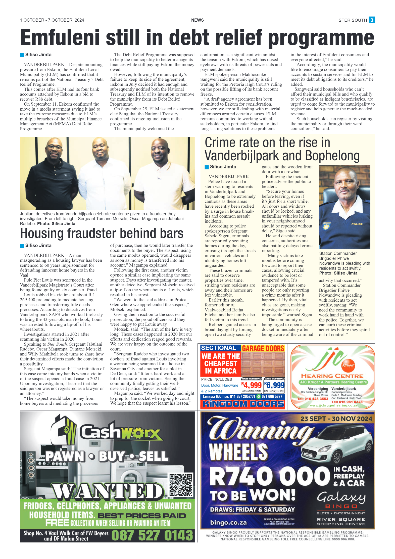 STER SOUTH 1 OCTOBER – 7 OCTOBER, 2024 page 3