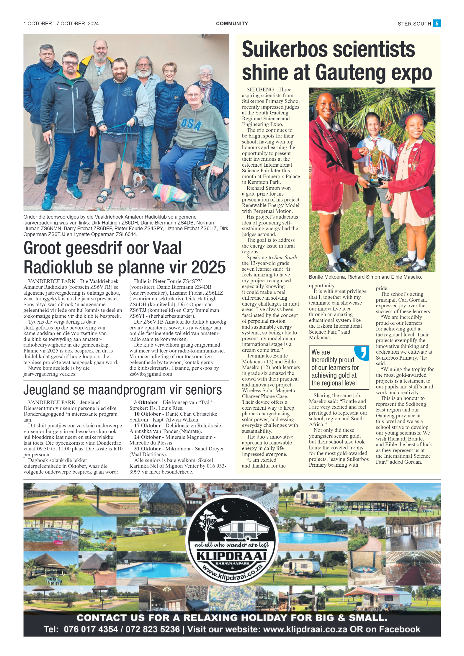 STER SOUTH 1 OCTOBER – 7 OCTOBER, 2024 page 5