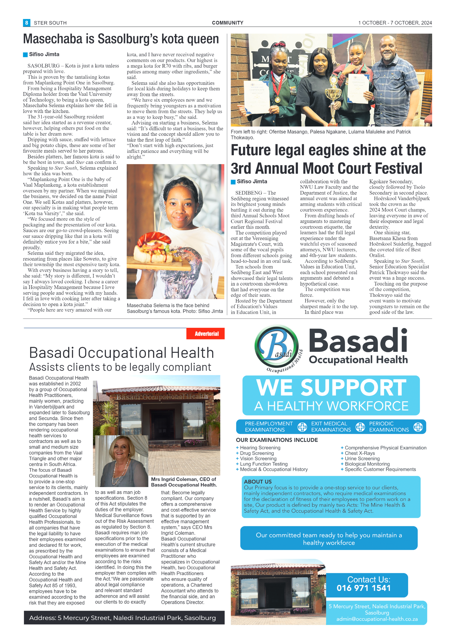 STER SOUTH 1 OCTOBER – 7 OCTOBER, 2024 page 8