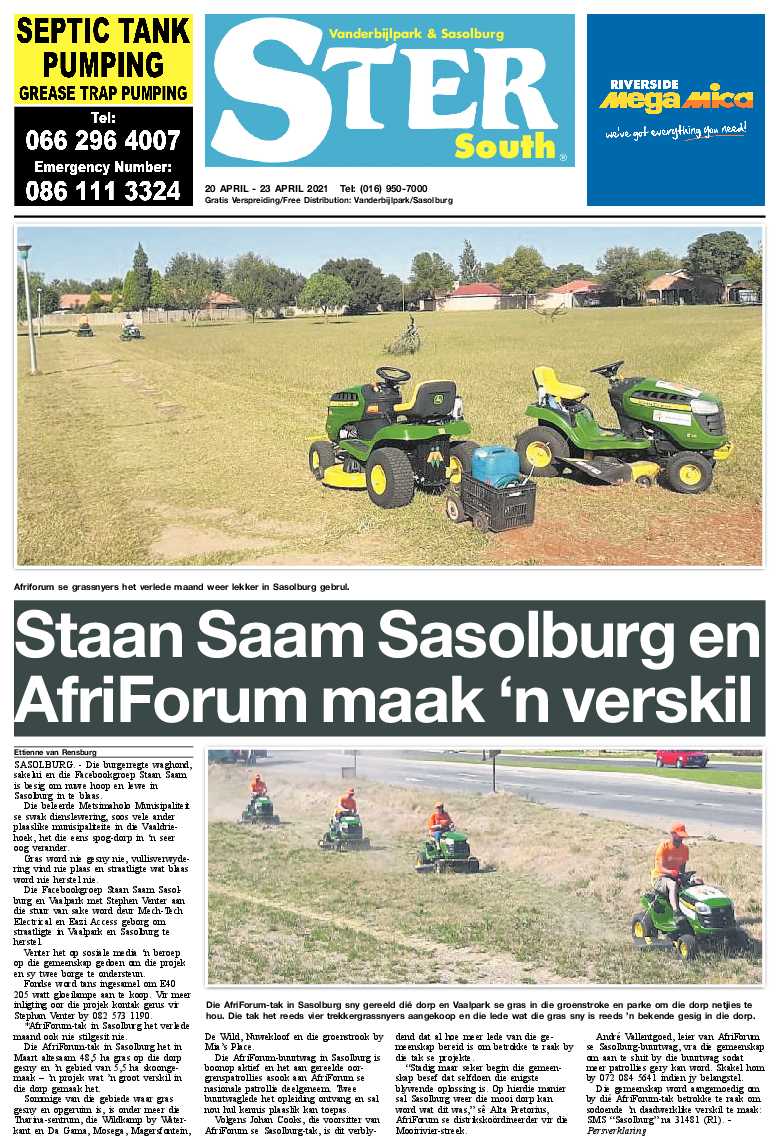 STER SOUTH 20 April – 23 April 2021 page 1