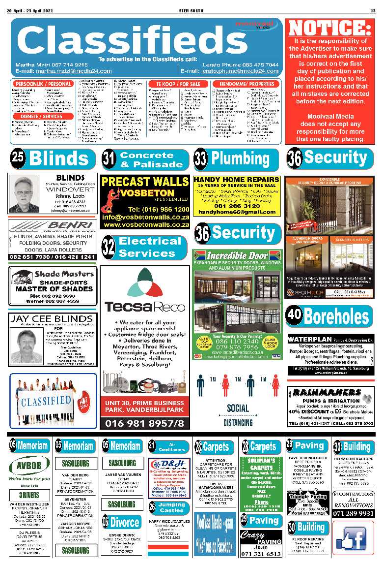STER SOUTH 20 April – 23 April 2021 page 13