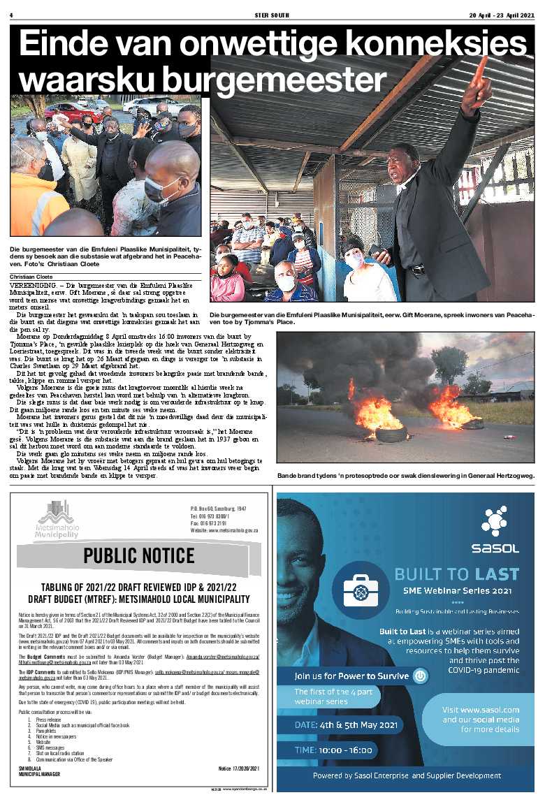 STER SOUTH 20 April – 23 April 2021 page 4