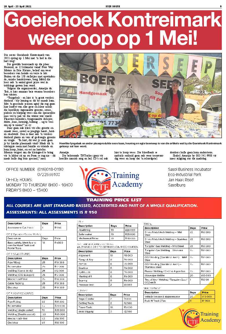 STER SOUTH 20 April – 23 April 2021 page 9