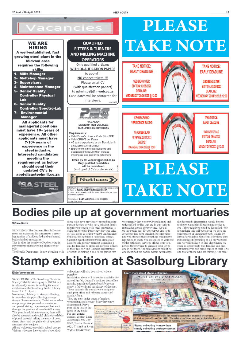 STER SOUTH 20 April – 26 April, 2023 page 15