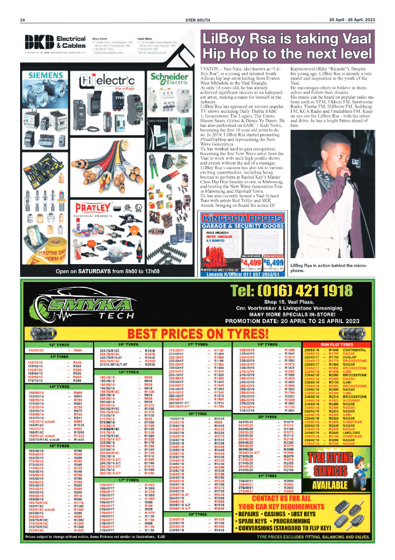 STER SOUTH 20 April – 26 April, 2023 page 16