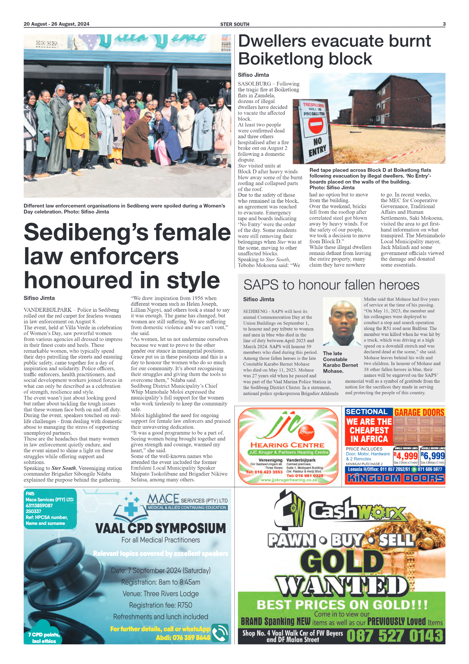 STER SOUTH 20 August – 26 August, 2024 page 3