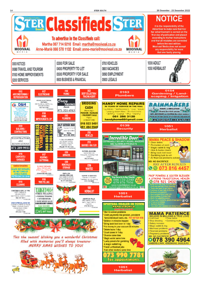 STER SOUTH 20 Desember – 23 Desember 2022 page 14