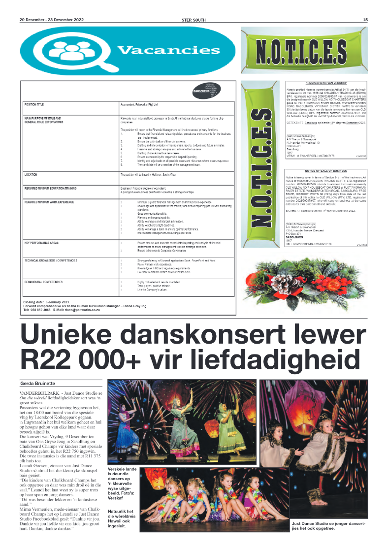 STER SOUTH 20 Desember – 23 Desember 2022 page 15