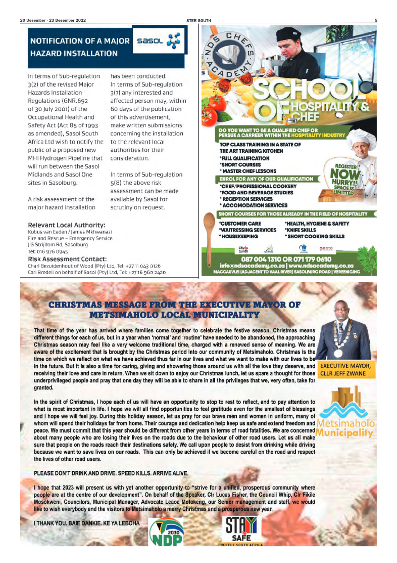 STER SOUTH 20 Desember – 23 Desember 2022 page 5
