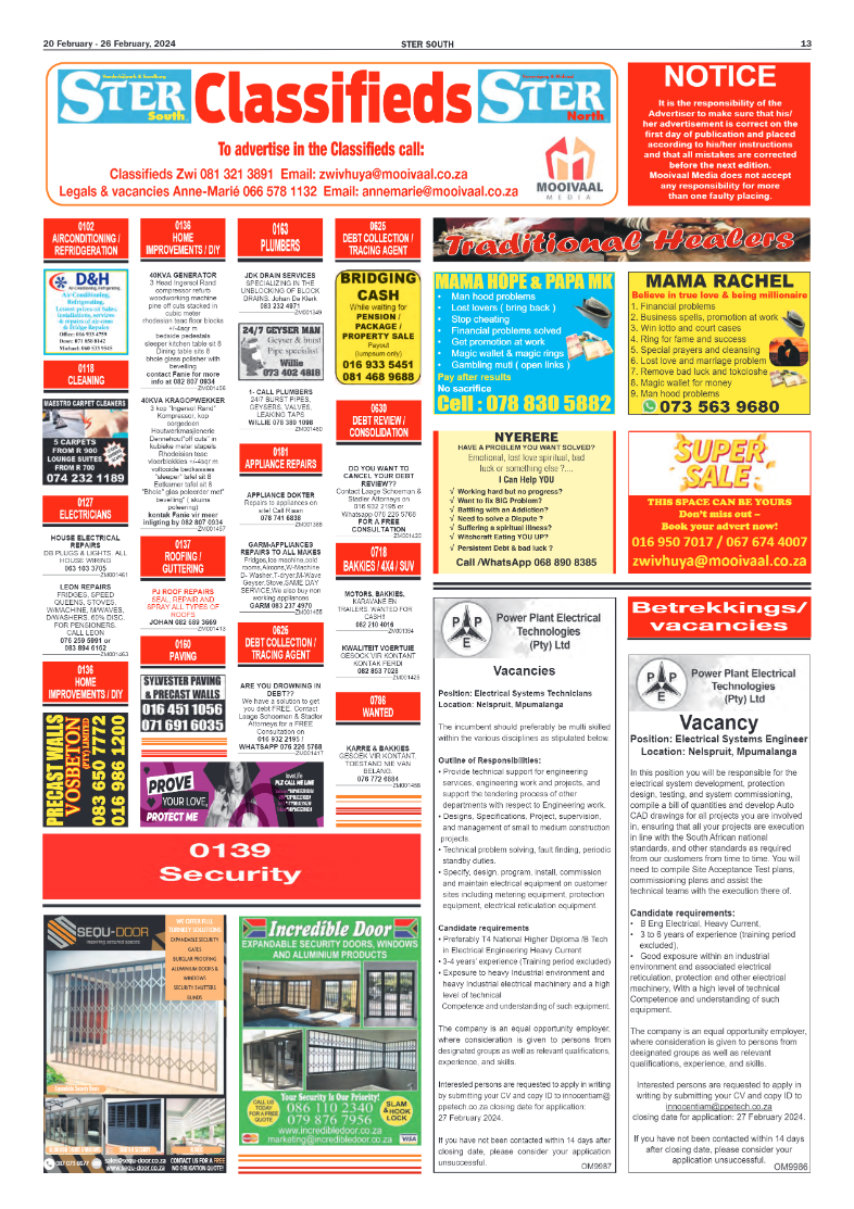 STER SOUTH 20 February – 26 February, 2024 page 13