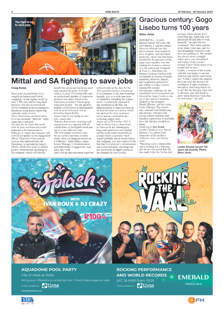 STER SOUTH 20 February – 26 February, 2024 page 4