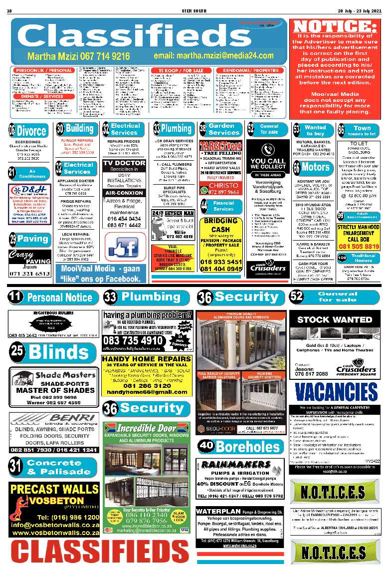 STER SOUTH 20 July – 23 July 2021 page 9
