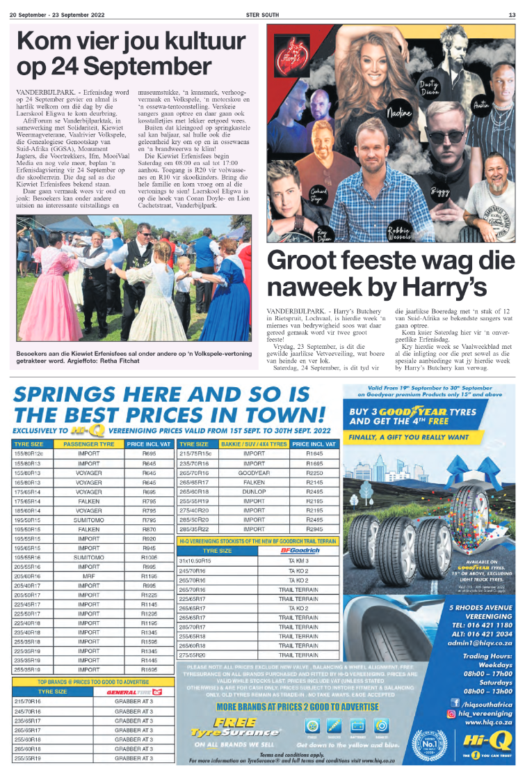 STER SOUTH 20 September – 23 September 2022 page 13