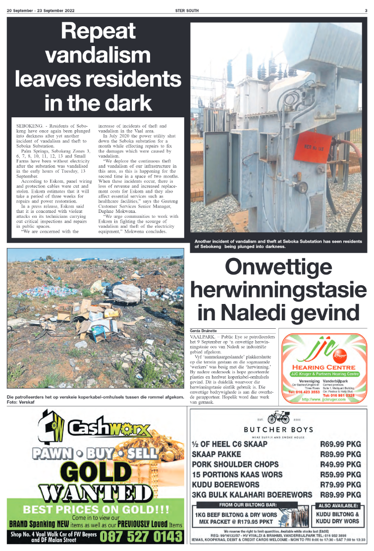 STER SOUTH 20 September – 23 September 2022 page 3
