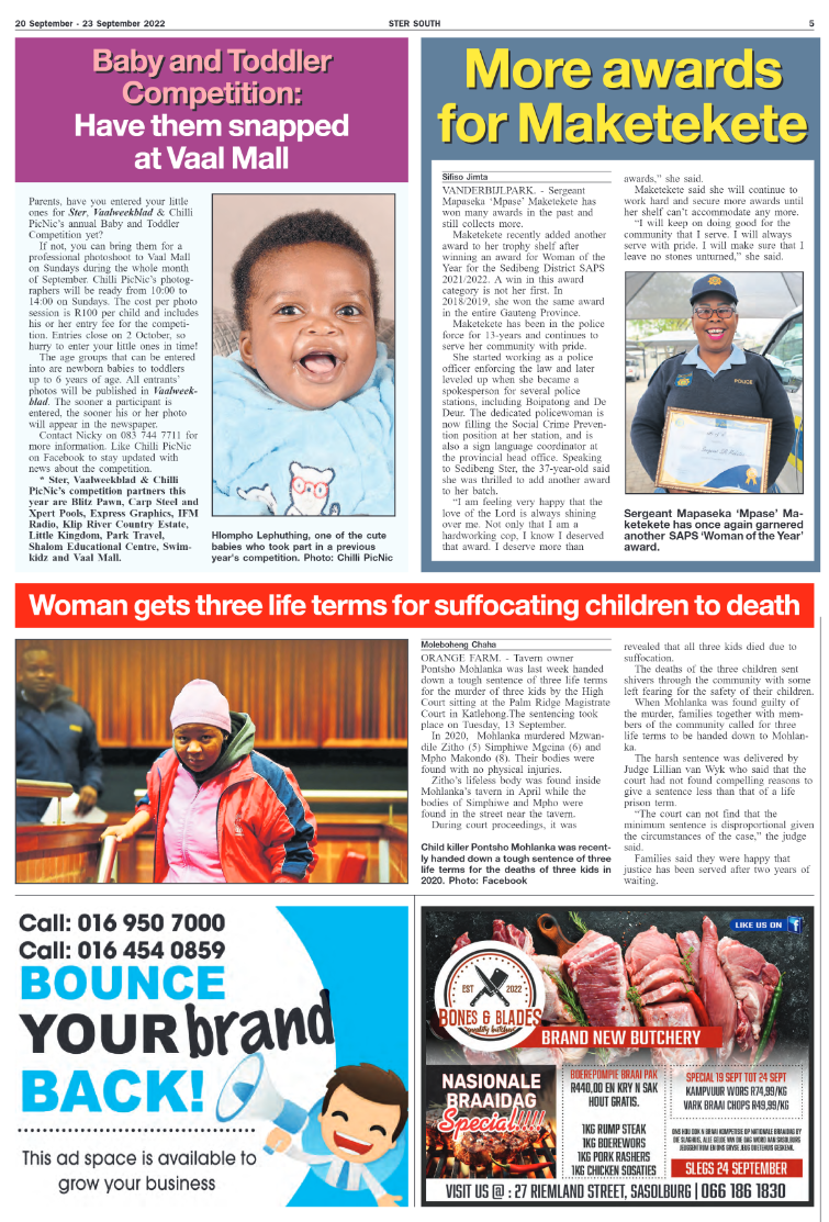 STER SOUTH 20 September – 23 September 2022 page 5