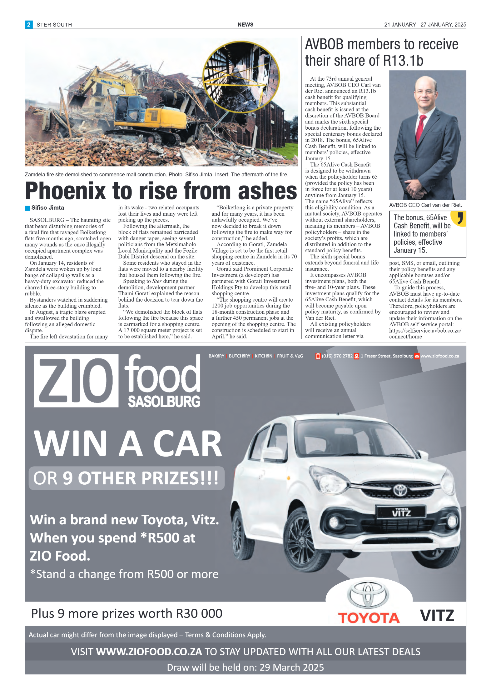 STER SOUTH 21 JANUARY – 27 JANUARY, 2025 page 2