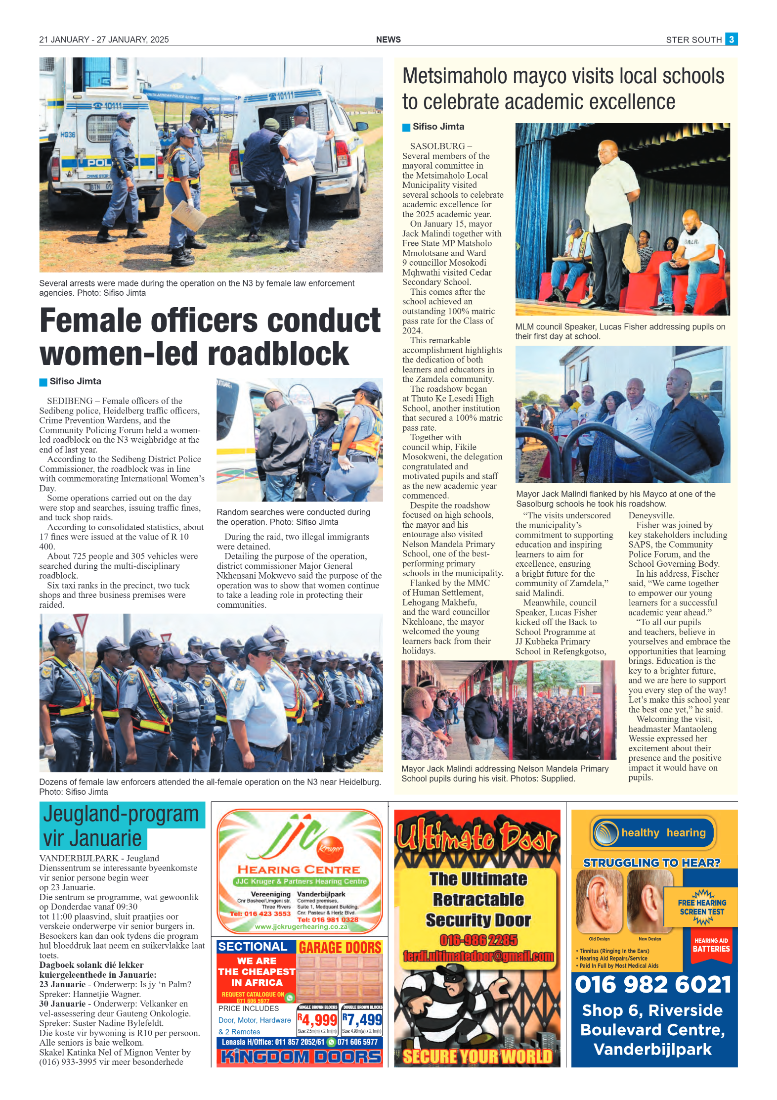 STER SOUTH 21 JANUARY – 27 JANUARY, 2025 page 3