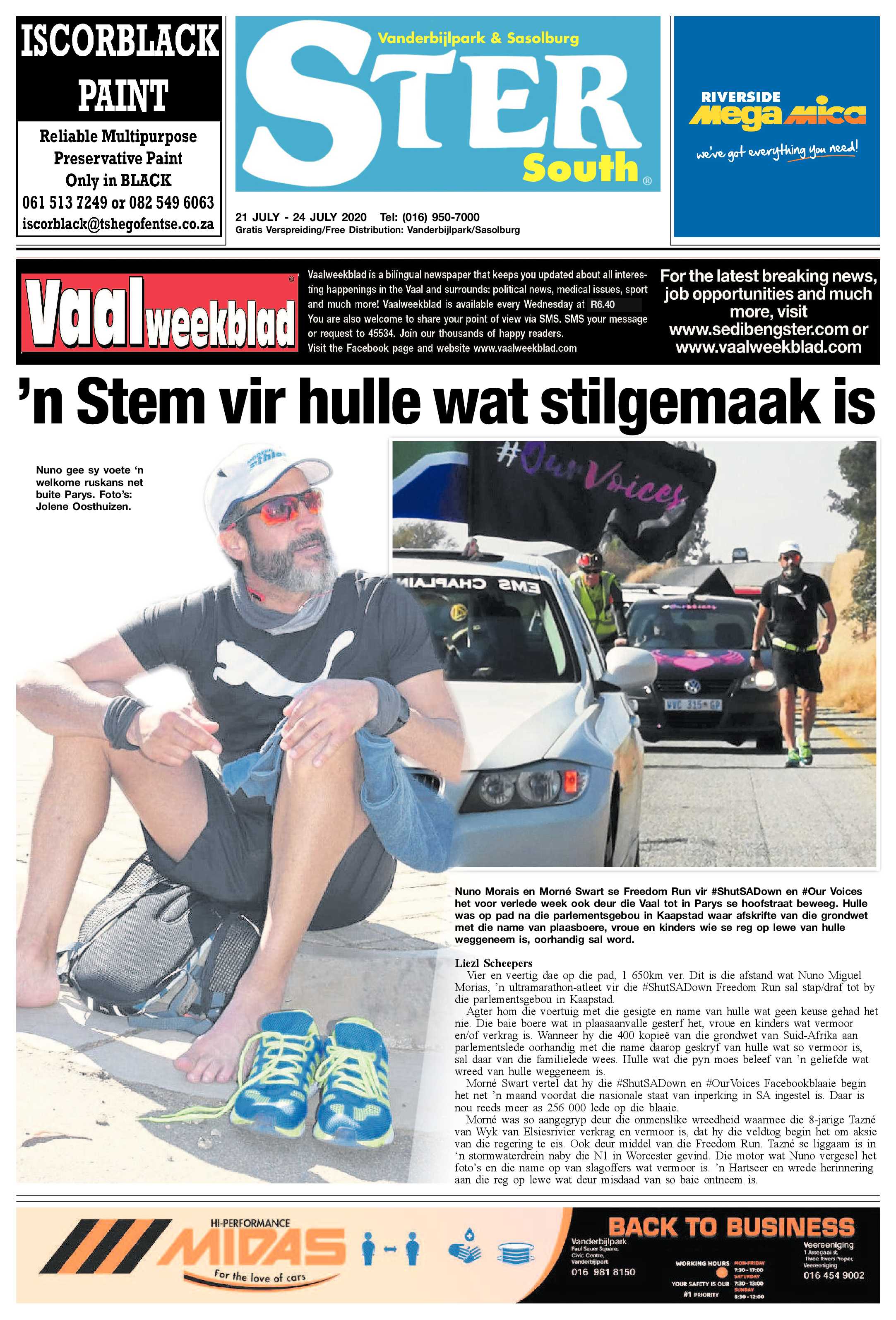 SOUTH STER 21 JULY – 24 JULY 2020 page 1