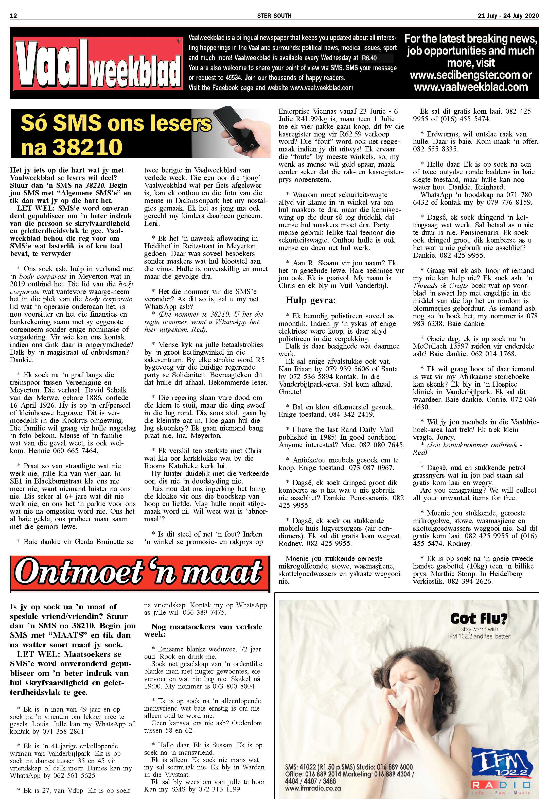 SOUTH STER 21 JULY – 24 JULY 2020 page 12