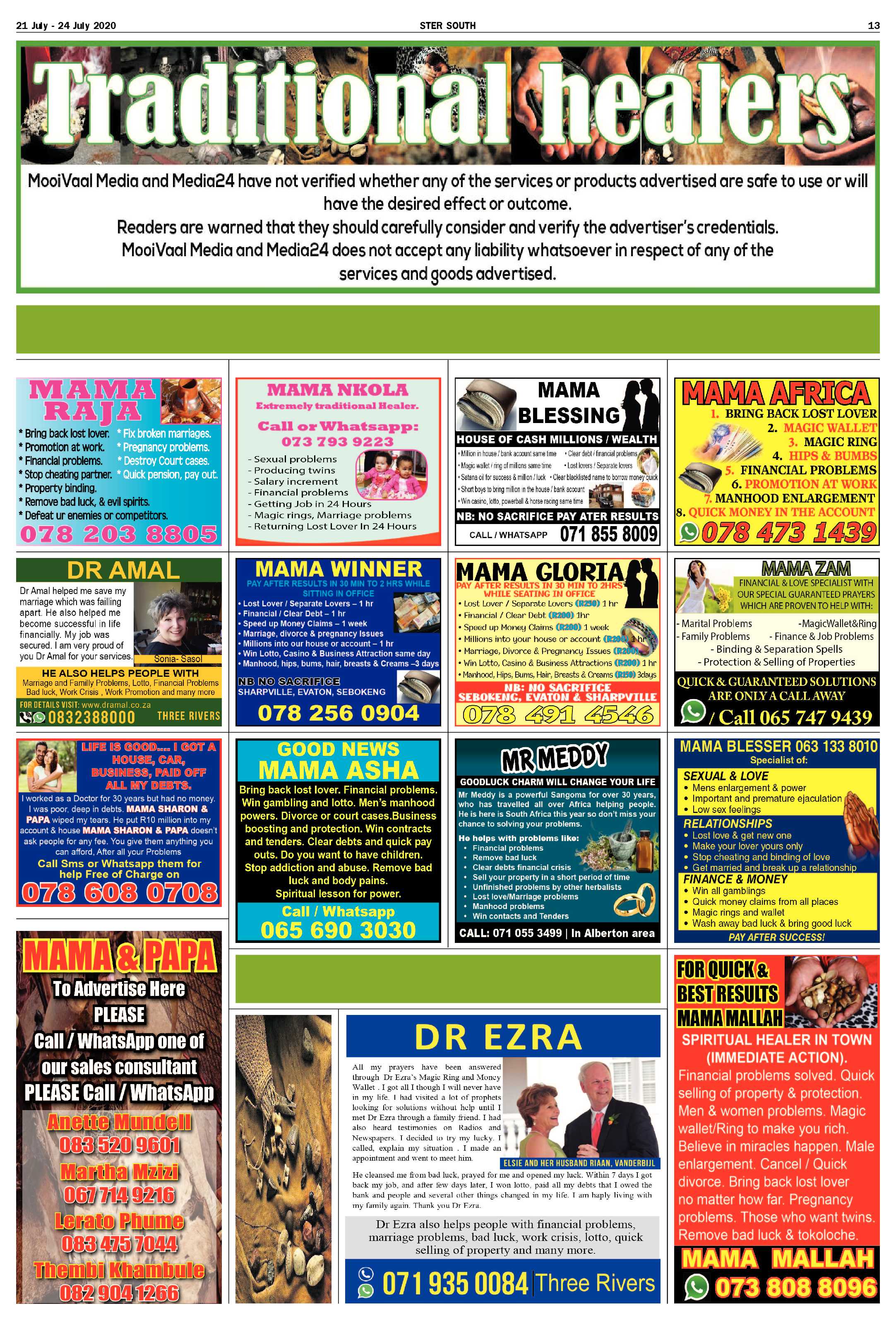 SOUTH STER 21 JULY – 24 JULY 2020 page 13