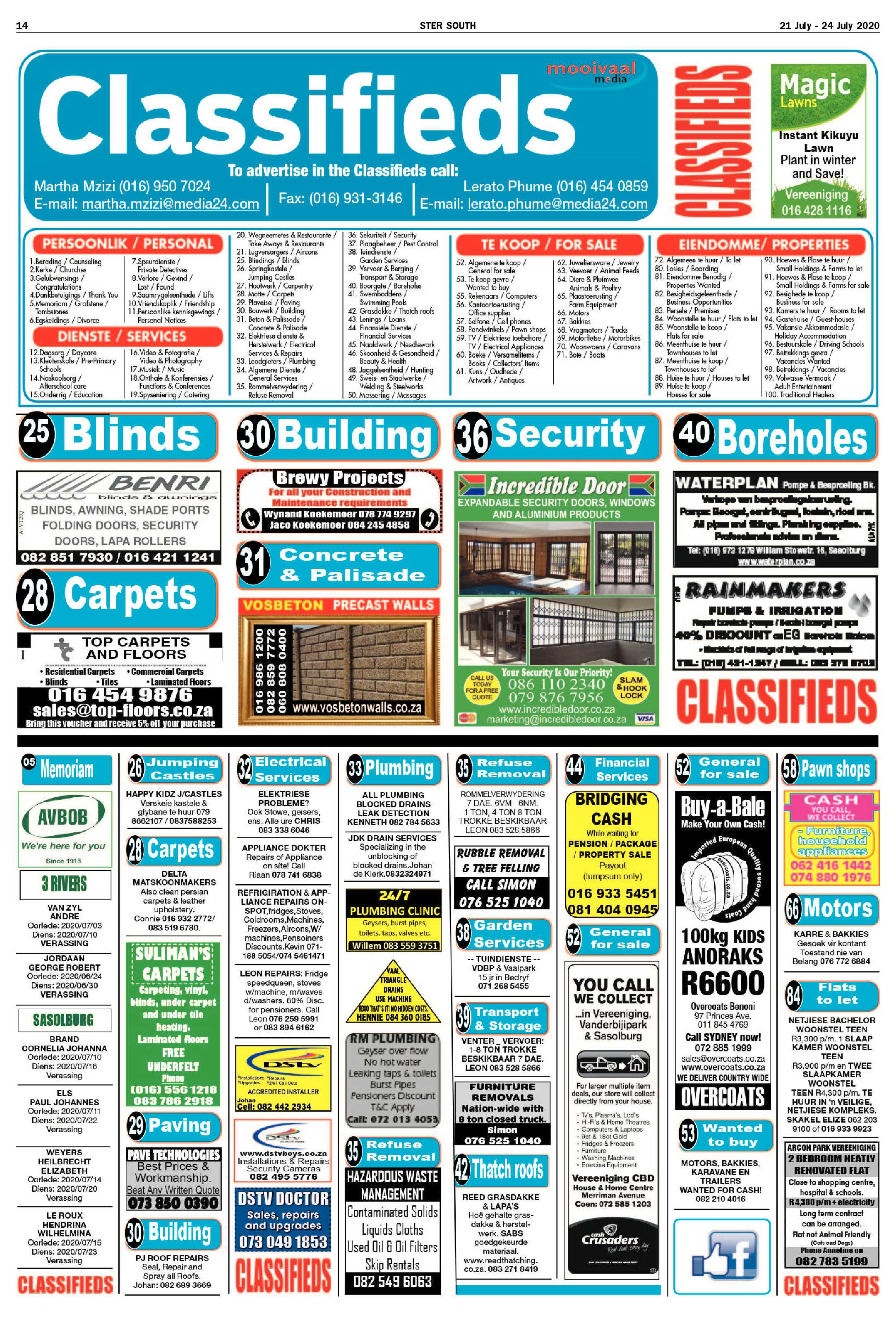 SOUTH STER 21 JULY – 24 JULY 2020 page 14