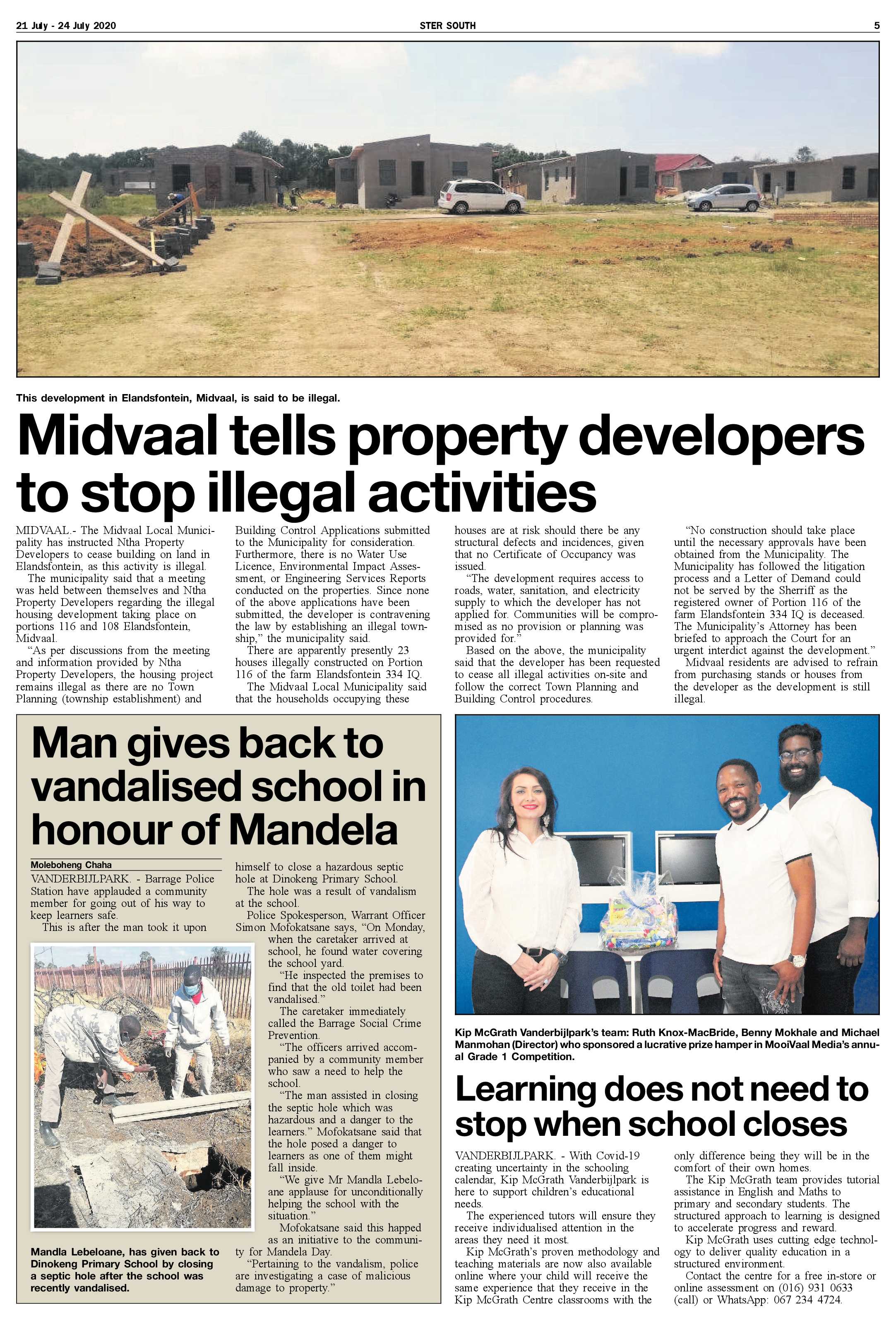 SOUTH STER 21 JULY – 24 JULY 2020 page 5