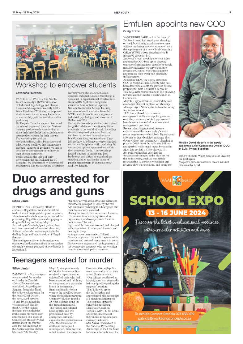 STER SOUTH 21 May – 27 May, 2024 page 5