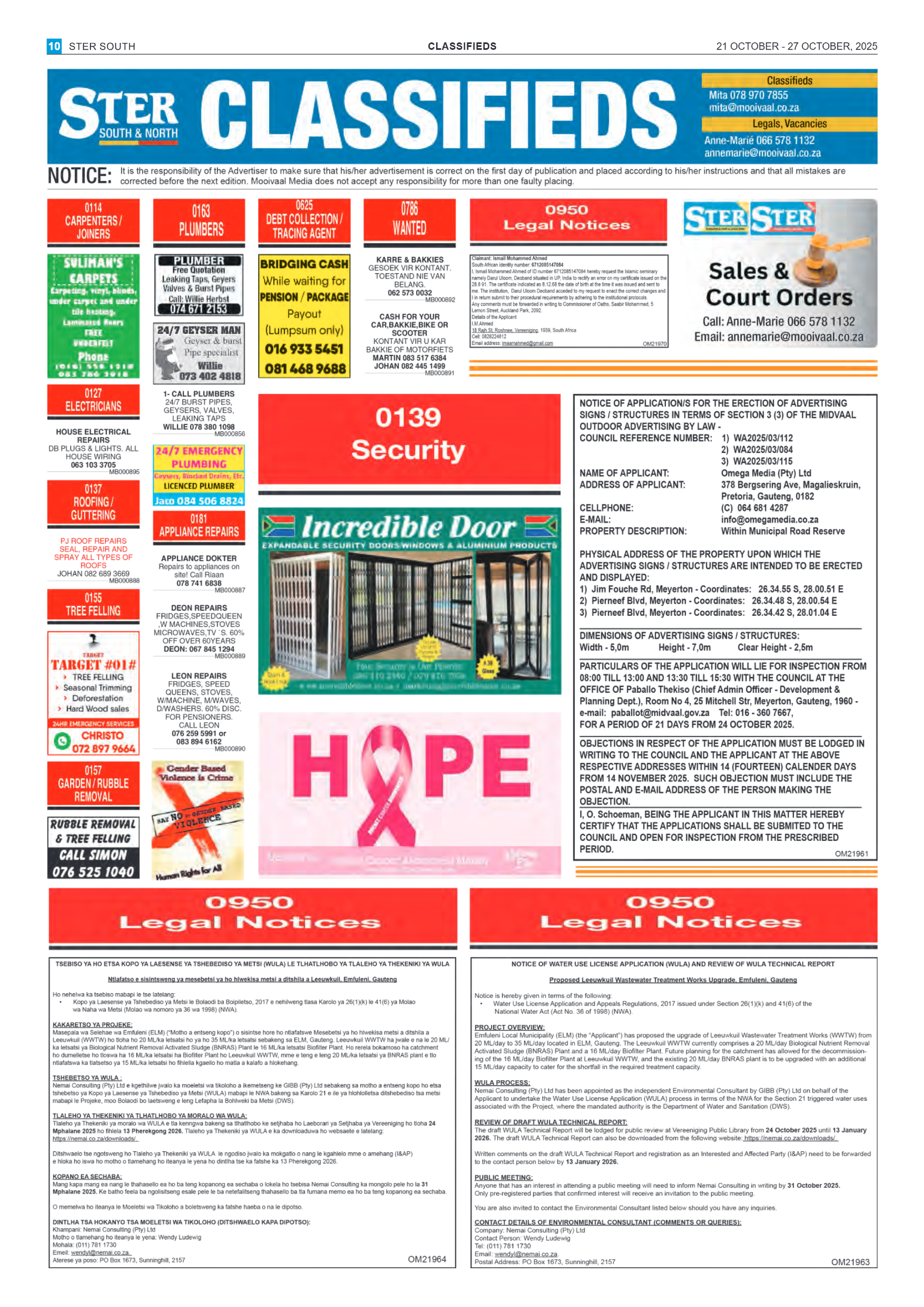 STER SOUTH 21 OCTOBER – 27 OCTOBER, 2025 page 10