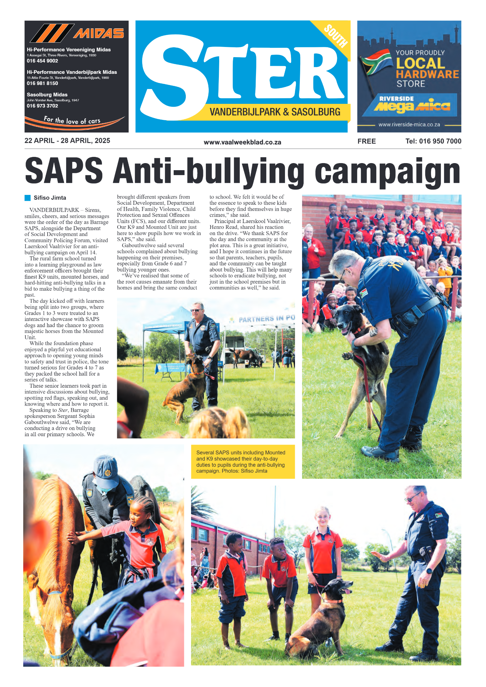 STER SOUTH 22 APRIL – 28 APRIL, 2025 page 1