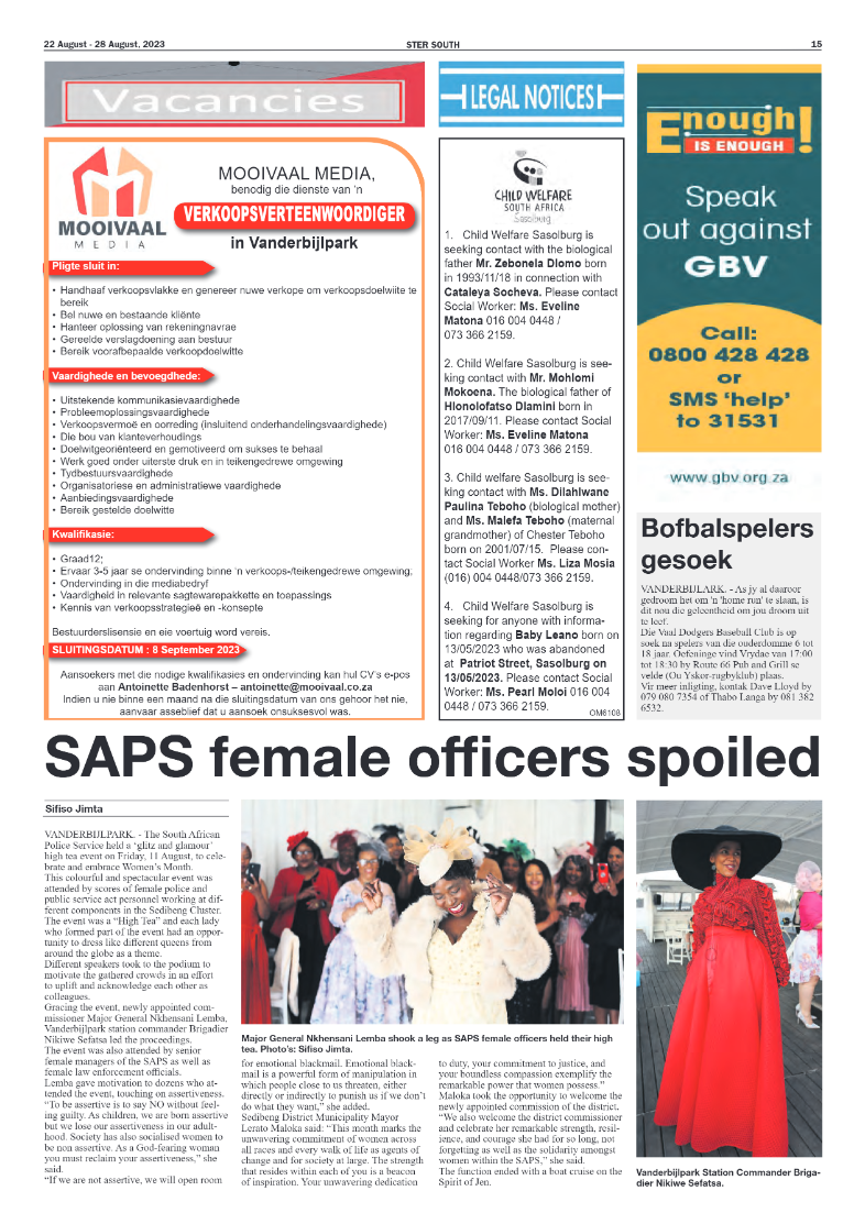 STER SOUTH 22 August – 28 August, 2023 page 15