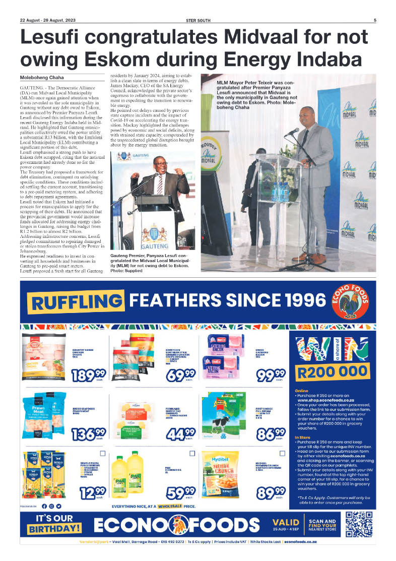 STER SOUTH 22 August – 28 August, 2023 page 5