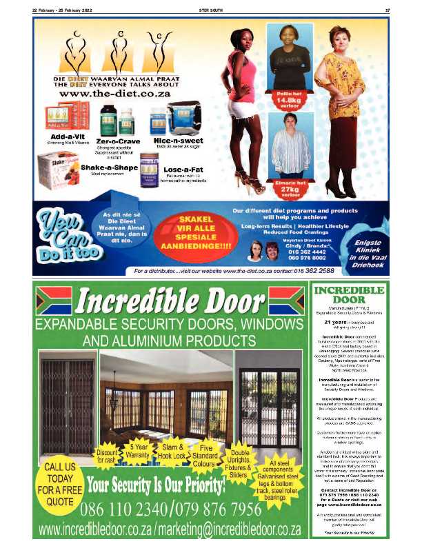 STER SOUTH 22 February – 25 February 2022 page 17